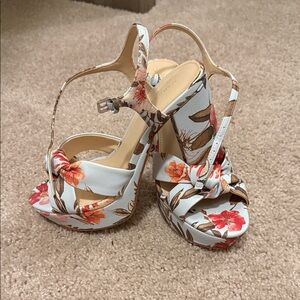 Marc Fisher Floral Heels